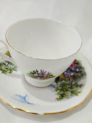 Servicio de té o café Porcelana Inglesa Bone china