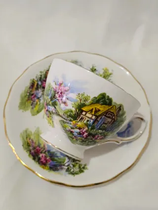 Servicio de té o café Porcelana Inglesa Bone china