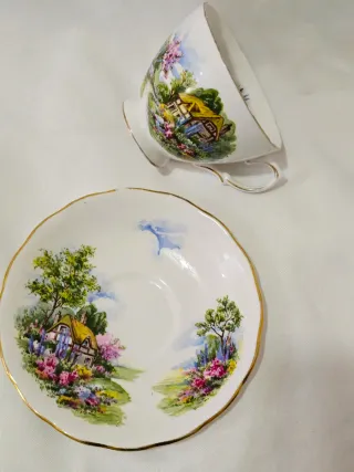 Servicio de té o café Porcelana Inglesa Bone china