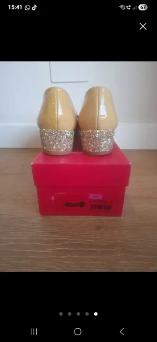 Zapatos CH Beige/Dorado