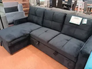 Sofá Cama Chaise Longue con Arcón