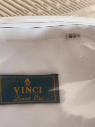 Camisa Vinci Hombre Talla 43 Blanca