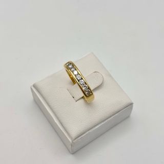 Anillo de oro 18kt con diamantes