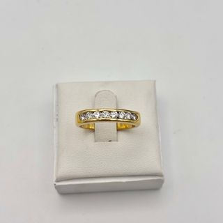 Anillo de oro 18kt con diamantes