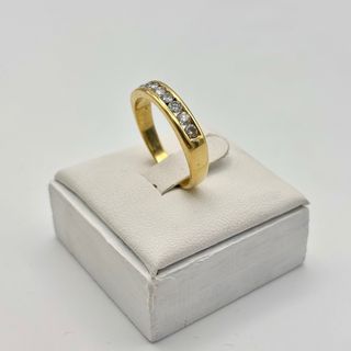 Anillo de oro 18kt con diamantes