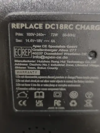 Cargador Makita DC18RC LITHIUM-ION