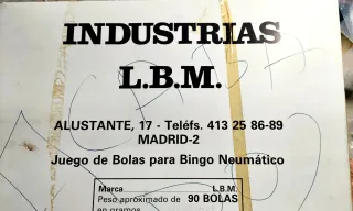 Bolas de Bingo Neumático