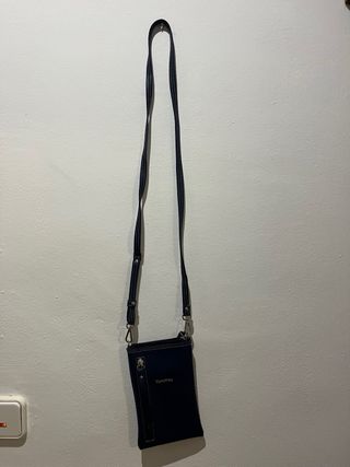 Bolso bandolera El Potro azul, piel. sin usar