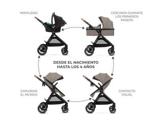 Carrito bebé Kinderkraft Esme 3 en 1