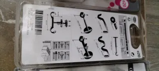 Soporte cortina Leroy Merlín metal ,blanco,negro.