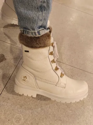 Botas Panama Jack blancas con pelo