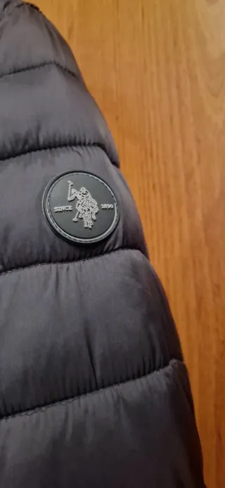 Anorak unixex reversible Polo negro/naranja