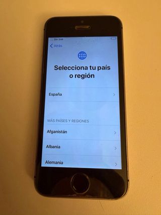 iPhone SE Negro/Plateado