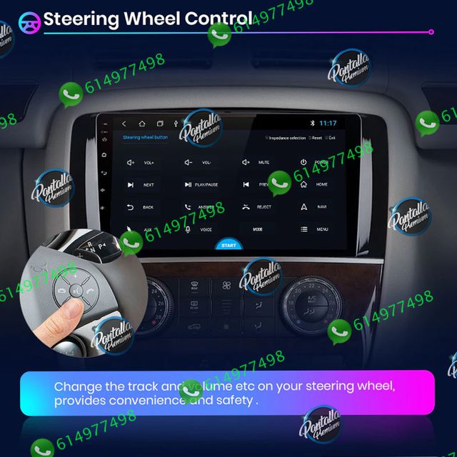 Radio pantalla CARPLAY GPS Mercedes Benz clase R