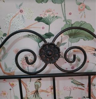 Cabecero hierro forjado negro 90cm