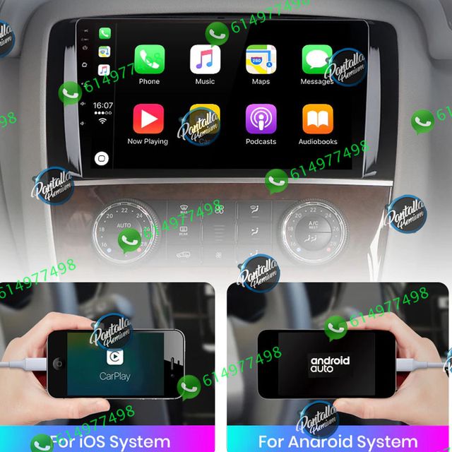 Radio pantalla CARPLAY GPS Mercedes Benz clase R