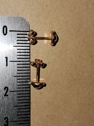 Pendientes oro 18k niña flores circonitas