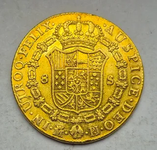 8 Escudos Oro Carlos III Madrid 1774