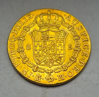 8 Escudos Oro Carlos III Madrid 1774