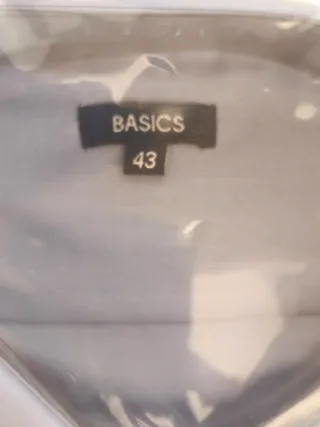 Camisa Basics Hombre Azul Talla L 43