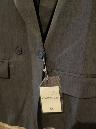 Americana LYWM WOMAN gris talla XS