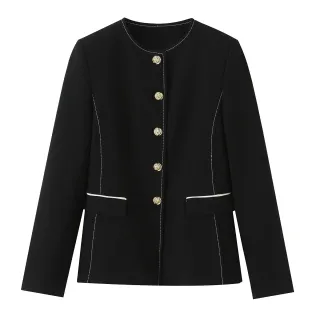 Chaqueta Zara Negra Botones Dorados