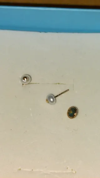 Pendientes bebé oro 18k perlas