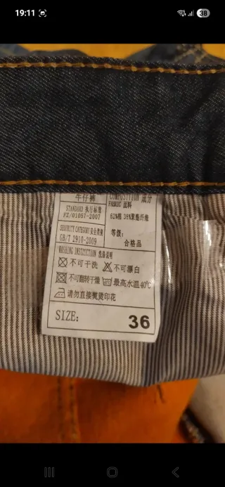 Pantalon vaquero forro polar interior