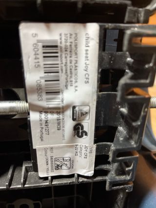 Sillita bici para bebé homologada