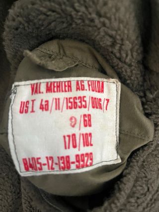 Chaqueta Militar 3/4 Verde Oliva