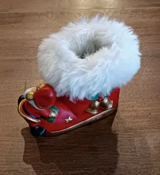 Decorazione Natale Stivale Babbo Natale