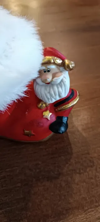 Decorazione Natale Stivale Babbo Natale