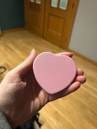 Espejo de bolsillo de corazón personalizado a mano