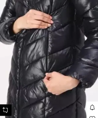 Abrigo de invierno negro sin estrenar