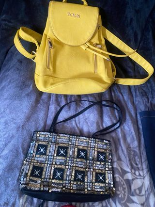 Lote Bolsos Naranja y Rojo