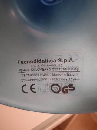 Lámpara Globo terráqueo educativo