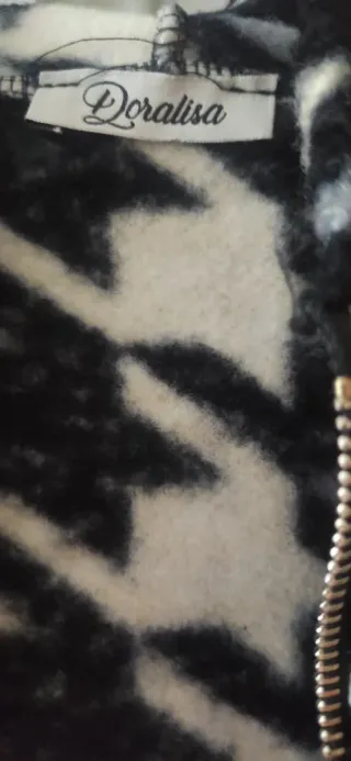 Chaquetón estampado mujer de paño