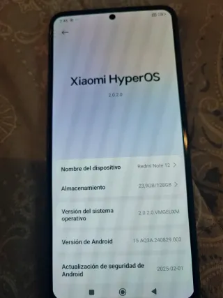 Teléfono Móvil Redmi Negro y azul