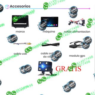 Radio pantalla CARPLAY GPS USB para Ford Fiesta