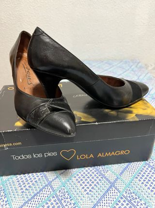 Zapatos de tacón Evans de piel negros