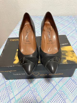 Zapatos de tacón Evans de piel negros