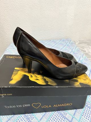Zapatos de tacón Evans de piel negros