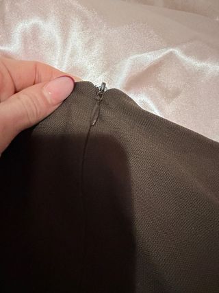 Vestido marrón Zara manga larga