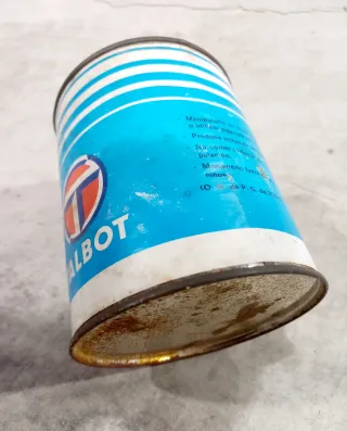 Lata bote de pintura Talbot azul baltico