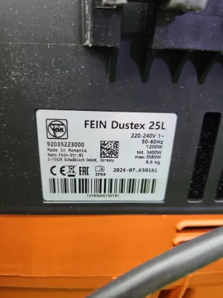 FEIN Dustex 25 L Aspirador Obras