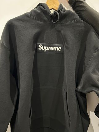 Supreme Box Logo Hoodie Negro Talla M FW25