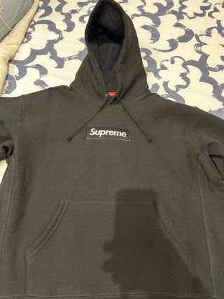 Supreme Box Logo Hoodie Negro Talla M FW25