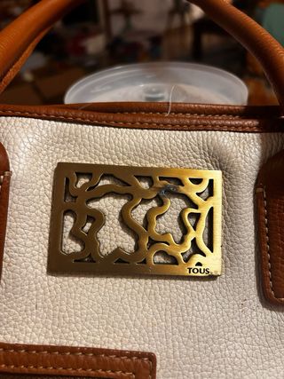 Bolso Tous Blanco y Marrón Piel