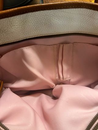 Bolso Tous Blanco y Marrón Piel