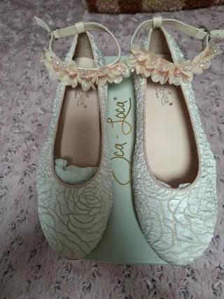 Bailarinas encaje rosa Talla 39